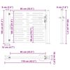 vidaXL Градинска порта 100x100 см, кортенова стомана, квадратен дизайн