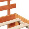 vidaXL Рамка за легло с таблото Кафяво с восъчно покритие 100 x 200 cm