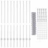 vidaXL Ограда с пост Сребрист 1,2 x 10 m Стомана