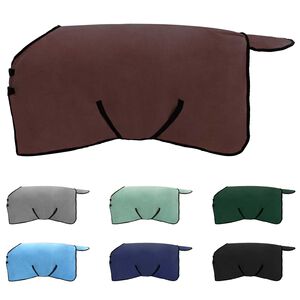 vidaXL Конско одеяло Пълно тъмно кафяво Полиестер