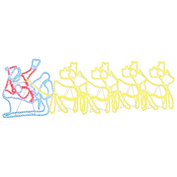 vidaXL Коледна Декорация Многоцветен 69 x 79 см ПВЦ