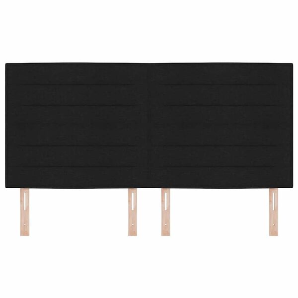 vidaXL Облегалка за глава Черен 180 cm текстил