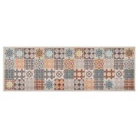 vidaXL Кухненско килимче, перимо, цветна мозайка, 45x150 см