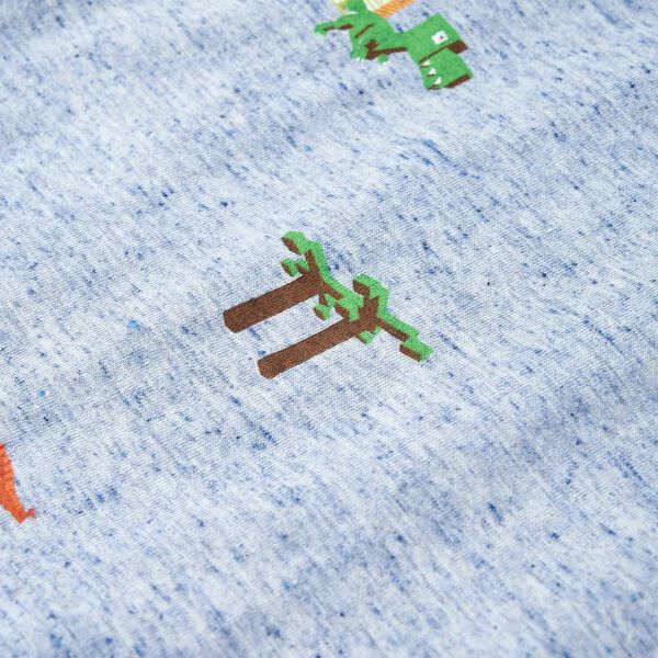 Детска тениска, син меланж, 104