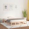 vidaXL Рамка за легло, масивно дърво, 140x190 см