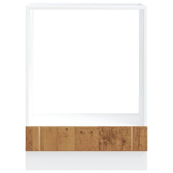 vidaXL Шкаф за фурна, Lucca, старо дърво, инженерно дърво