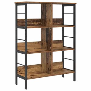 vidaXL Рафт за книги 6 нива 82 x 32 x 112 см Инженерна дървесина