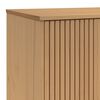 vidaXL Гардероб OLDEN, кафяв, 76,5x53x172 см, борово дърво масив