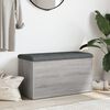 vidaXL Пейка за съхранение, сив сонома, 82x42x45 см, инженерно дърво