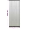 vidaXL Комарник за врата с мрежеста завеса черен 100x220 см полиестер