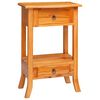 vidaXL Конзолна маса с чекмедже Естествен 50,5 x 30 x 75,5 см
