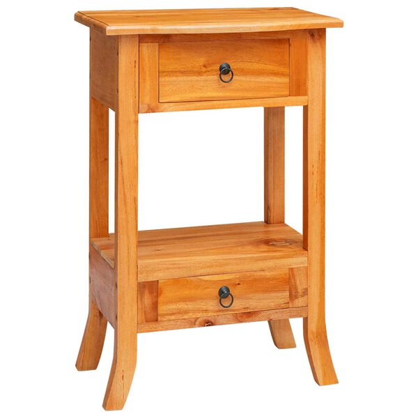 vidaXL Конзолна маса с чекмедже Естествен 50,5 x 30 x 75,5 см