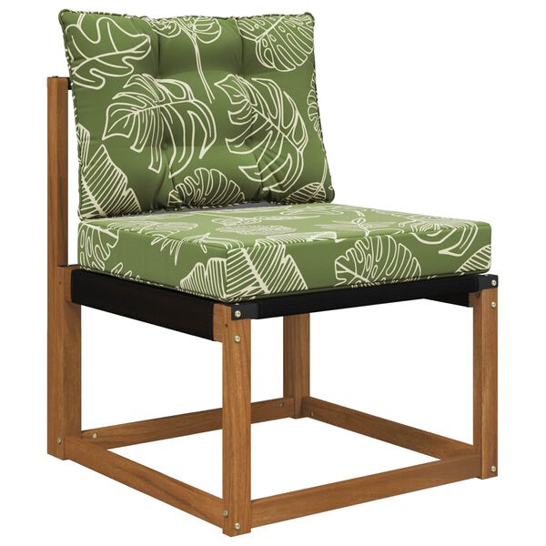 vidaXL Възглавница за диван на открито 2 pcs Дизайн с листа Полиестер