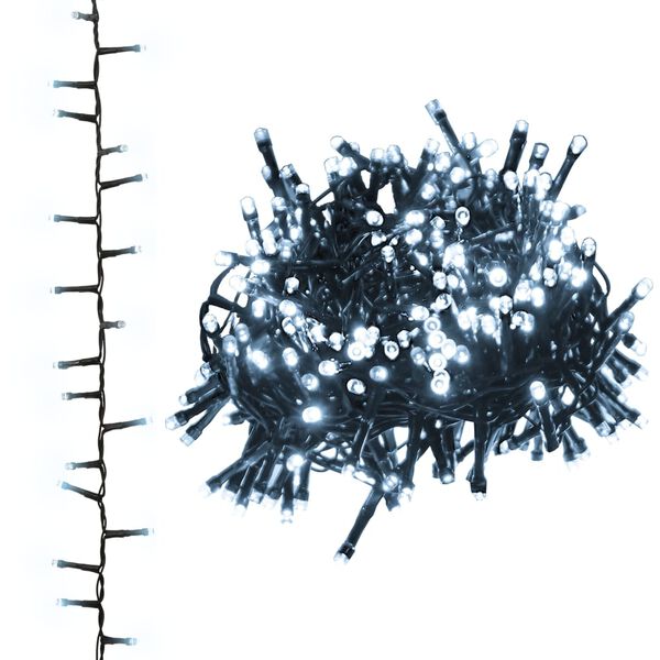 vidaXL Компактен LED стринг с 2000 LED студено бяло 45 м PVC