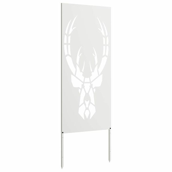 vidaXL Екран за градинска неприкосновеност Бяло 50 x 140 см