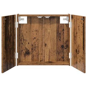 vidaXL Кабинет за дартборд Старо дърво 56 x 12 x 53,5 см