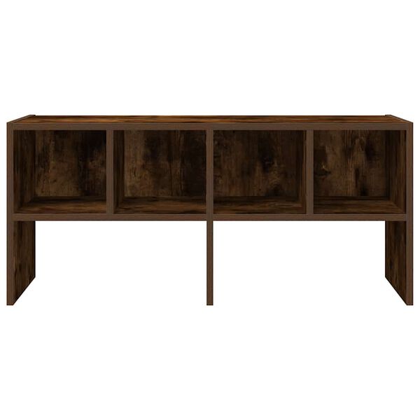 vidaXL Стелаж за обувки, стифиращи, опушен дъб, 89,5x30x40 см