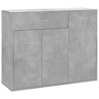 vidaXL Бюфет, бетонно сив, 88x30x70 см, ПДЧ