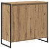 vidaXL Страничен шкаф Дъб артизан 79 x 36 x 75 см Инженерна дървесина