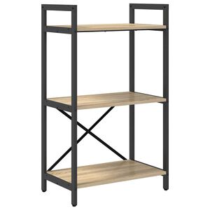 vidaXL Рафт за книги 3 нива 56 x 34 x 96 см Инженерна дървесина