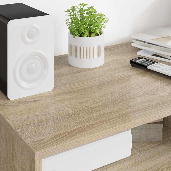 vidaXL ТВ шкаф с чекмедже Сонома дъб 100 x 48 x 43 см Инженерно дърво