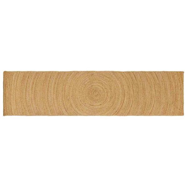 vidaXL Килими за помещение Правоъгълна Кафяво 80 x 400 см юта