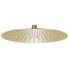 vidaXL Rainshower душ пита, инокс, 30 см, кръгла, златиста