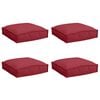 vidaXL 4 бр. Виненочервен