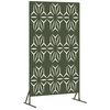 vidaXL Екран за уединение Маслинено 100 x 50 x 180 см Стомана