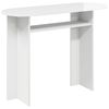 vidaXL Конзолна маса Бял гланц 100 x 39,5 x 75 см Инженерна дървесина