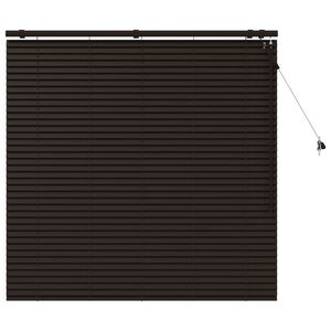 vidaXL Венецианска щора Тъмен кафяв 130 x 130 cm 35 mm