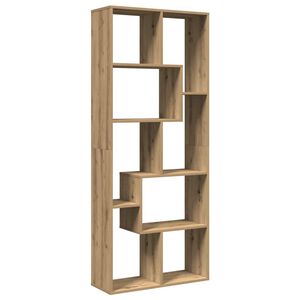 vidaXL Разделител за стая / библиотека, дъб артизан, 67x25x161,5 см
