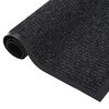 vidaXL Изтривалка раирана, антрацит, 80х120 см