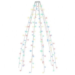 vidaXL Коледни лампички за елха тип мрежа 150 LED многоцветни 150 см