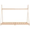 vidaXL Рамка за детско легло, бор масив, 80x160 см