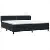 vidaXL Box Spring легло с матраци Black 180x210 cm Velvet