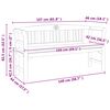 vidaXL Пейка Натурална маслена обработка 157 x 46 x 82,5 см