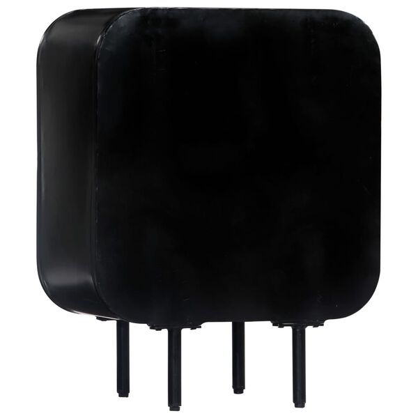 vidaXL Шкаф, 60x30x75 см, мангово дърво масив и желязо