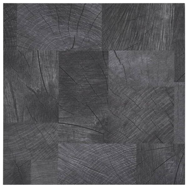 vidaXL PVC подови дъски самозалепващи 5,11 м² сива дървесна текстура