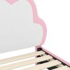 vidaXL Рамка за легло с таблото Розово 80 x 160 cm PU