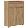 vidaXL Шкаф за баня Дъб 72,5 x 36,5 x 100 см Инженерна дървесина