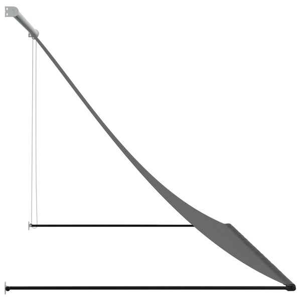 vidaXL Прибираща се тента, антрацит, 250x150 см, плат и стомана