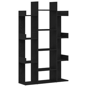 vidaXL Библиотека 13 нива 86 x 25,5 x 140 см Инженерна дървесина
