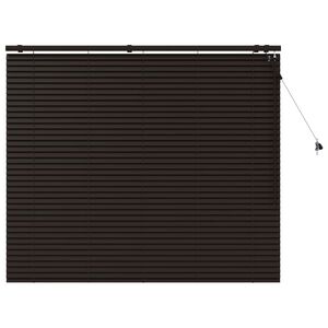 vidaXL Венецианска щора Тъмен кафяв 145 x 130 см 35 mm