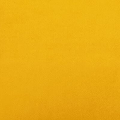 vidaXL Табуретка, горчица жълта, 60x60x36 см, кадифе