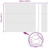 vidaXL Шестоъгълна ограда Сив 1,5 x 50 m ПВЦ