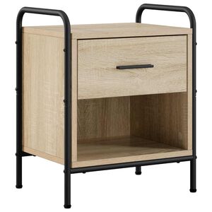 vidaXL Нощен шкаф Дъб сонома 40 x 30 x 50 cm Инженерна дървесина