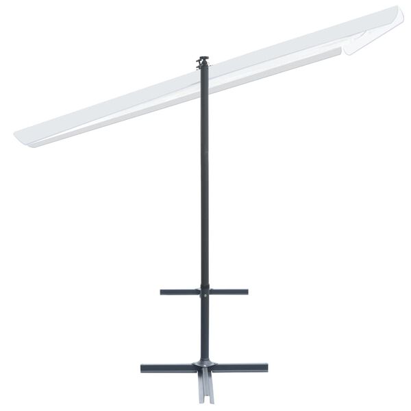 vidaXL Градински навес с регулируем покрив, 350x253x196 см, кремав