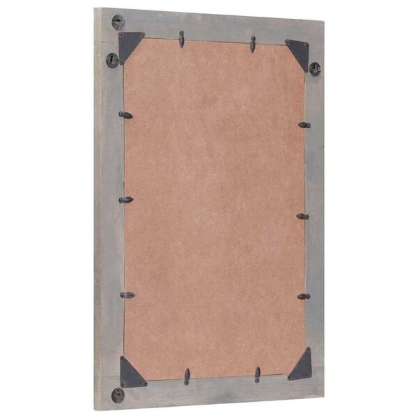 vidaXL Огледало за баня с огледало Сив 70 x 50 x 2,5 см