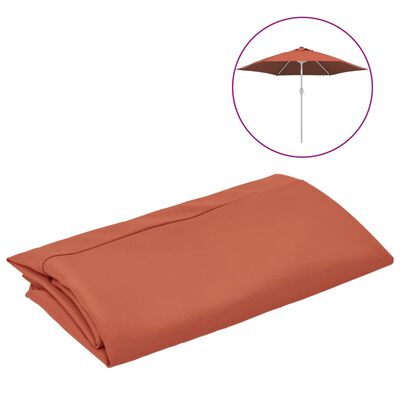 vidaXL Резервно покривало за градински чадър, теракота, 300 см